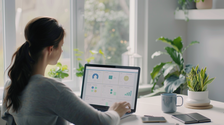 mloda kobieta przy komputerze