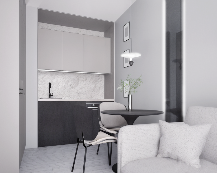 WIZUALIZACJA NR 2 SALON Z ANEKSEM