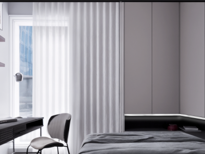 WIZUALIZACJA NR 3 SYPIALNIA Z BIUREM